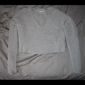 Light blue super super soft cropped sweater